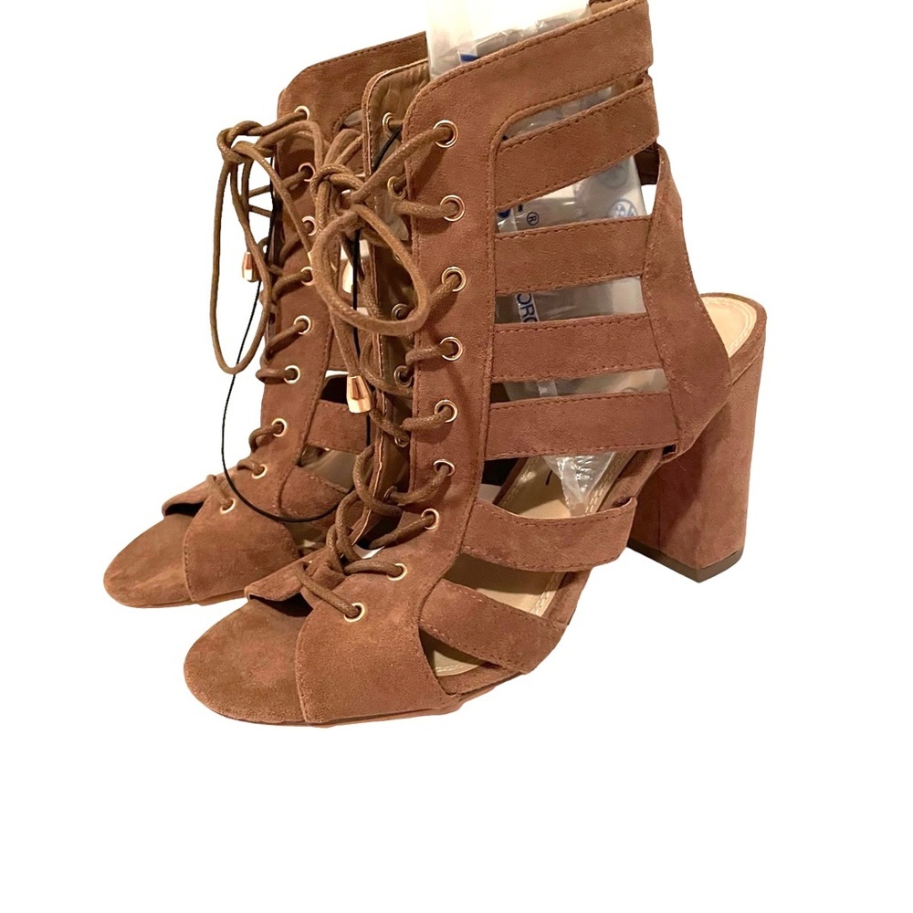 So Me Women’s Gladiator Sandals Glen Vegan Faux Suede Size 8